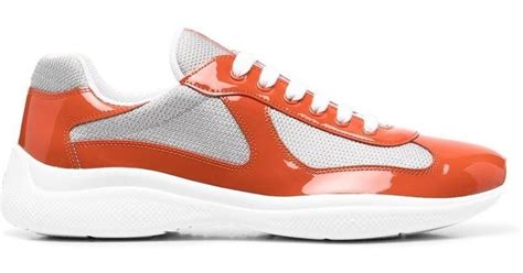 prada shoes orange